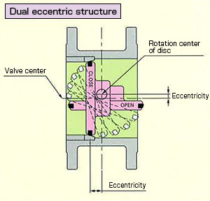 Dual eccentric structure